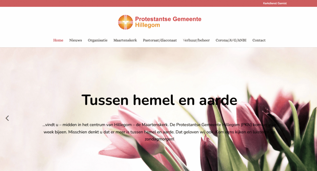 PG Hillegom: Kerkwebsite laten maken